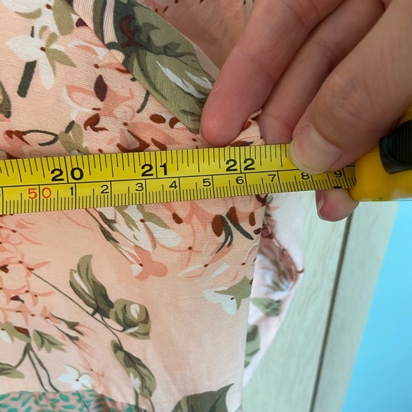 GiGiO Hydrangea Tiered Floral Cottagecore Patchwork Dress Sz Large - Picture 11 of 12